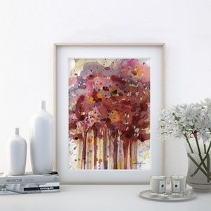 Original Tree painting by Kathy Morton Stanion - Song Of The Trees 1